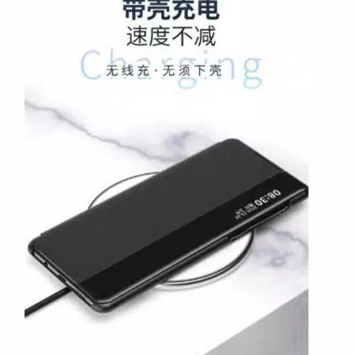 F8űS VIVO Y50 Y12 Y15 Y17 Y91 Y93 Y95 Y91C Clear View Digital art View Flip  Case •Terbaru