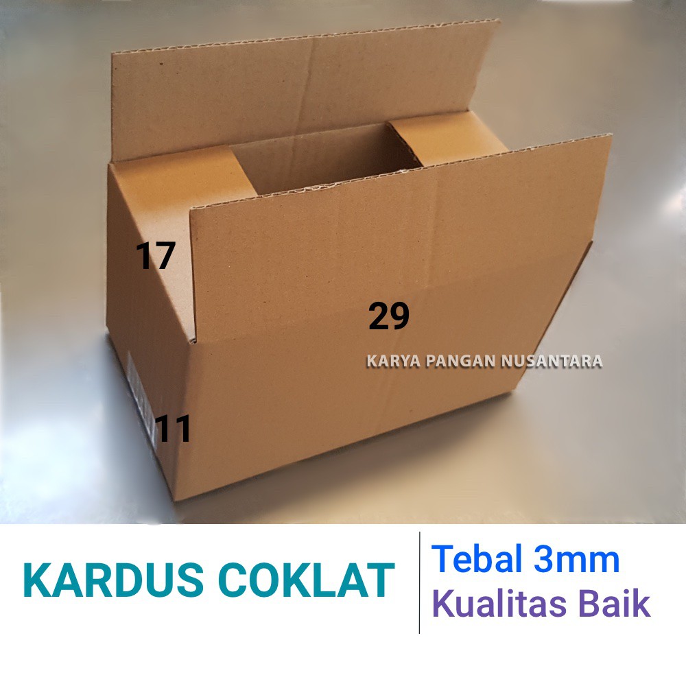 

KARDUS COKLAT 29 X 17 X 11 CM / KARDUS POLOS / BOX / KARDUS PACKING