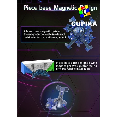 Rubik MsCube MS3L Double Position M 3x3 Magnetic Stickerless MS Cube