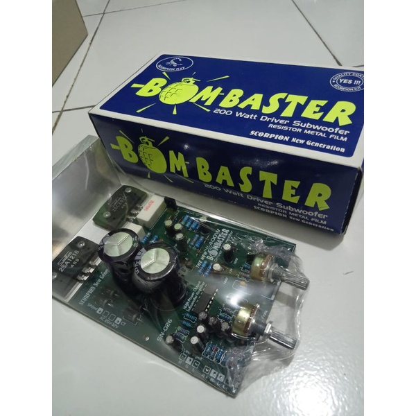 Kit BOMBASTER subwoofer speaker actif 200w sanken By scr new generation