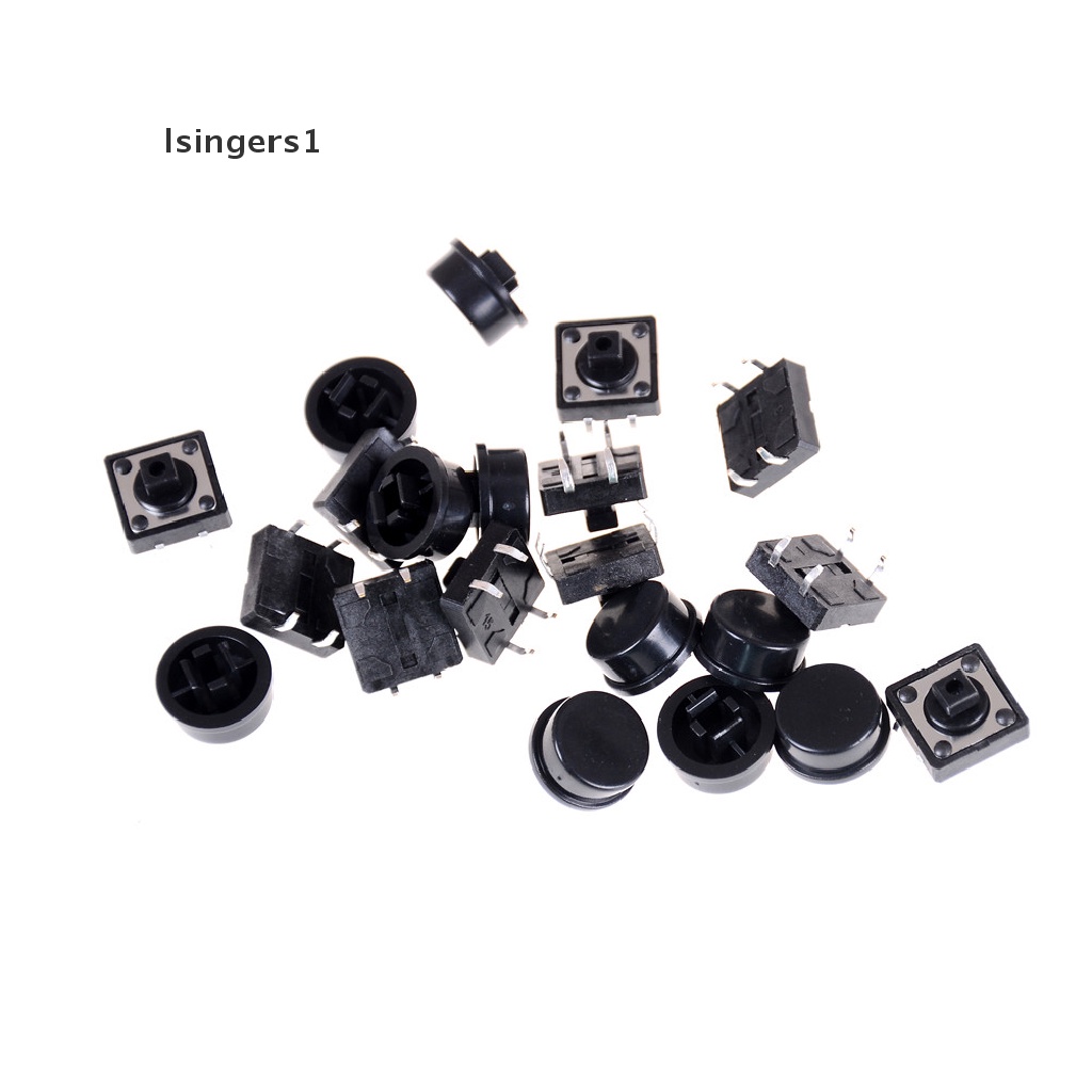 (lsingers1) 10pcs Tombol Tekan Momentary Tactile 4 Pin Ukuran 12x12 X 12mm 0 0 0 0 0