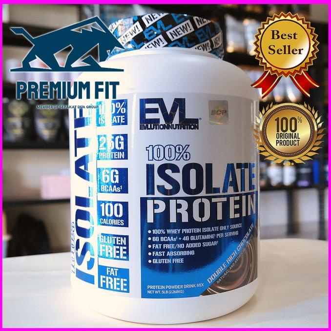 EVL 100% Isolate Protein Hydrolized Highest Purity Isolate Protein - Coklat .