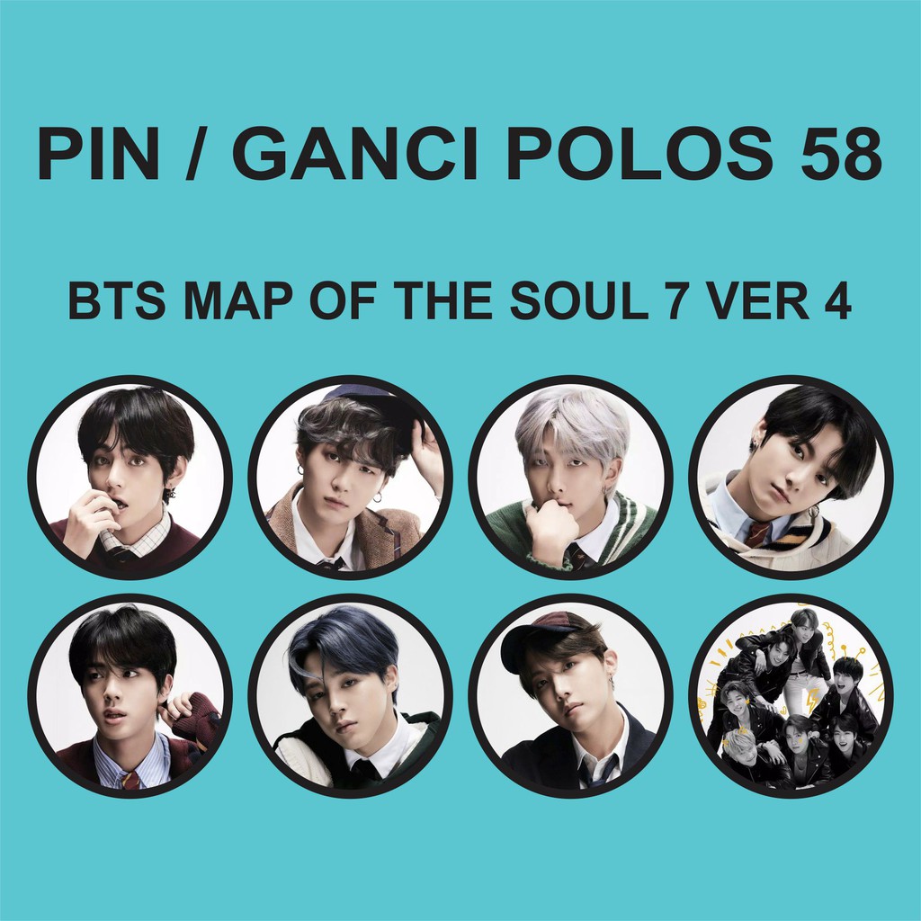 PIN / GANTUNGAN KUNCI POLOS 58 MM - BTS MAP OF THE SOUL 7 VER 4