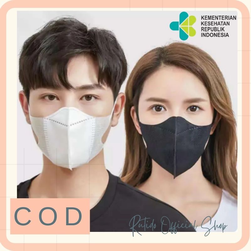 MASKER DUCKBILL 50pcs 3PLY MIRIP SENSI PUTIH DAN HITAM FACE MASK