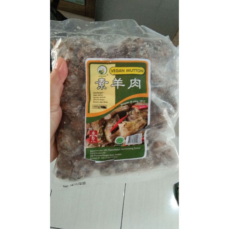 

VEGAN MUTTON VEGETARIAN 450GR BHN KAKI JAMUR / BESTSELLER SU YANG JOU ENAK / DIGORENG DITUMIS UD BS