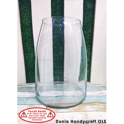 Jual Vas Pot Kaca Sedang Tabung Terrarium Murah