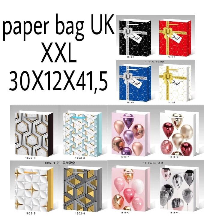 

PAPER BAG / TAS KADO KARTON PREMIUM DENGAN TALI NILON UK XXL ( 30X12X41.5 )