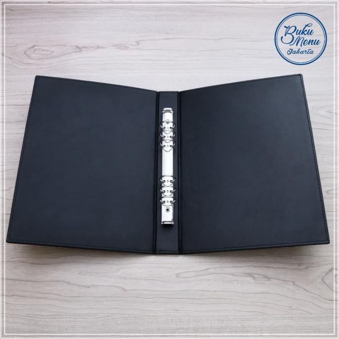 

BUKU MENU RESTORAN KULIT BINDER A4 - HITAM - READY STOCK
