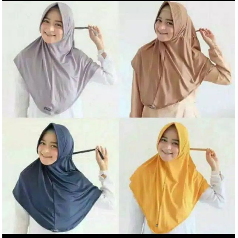 jilbab serut jokowi polos TERMURAH