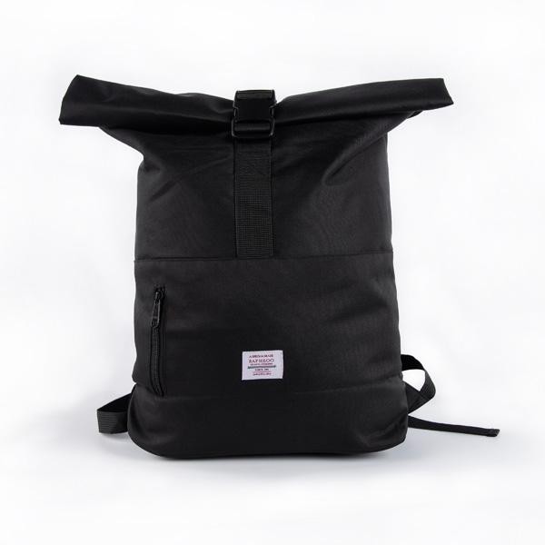 Tas Ransel Backpack Rafheoo Kenu Rolltop Bag Black
