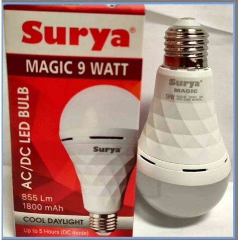 Lampu Emergency LED SURYA 9 Watt - Lampu Bohlam Magic Lamp