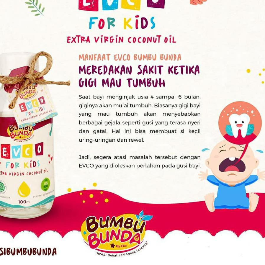 

Bagus Bumbu Bunda Organic Extra Virgin Coconut Oil EVCO for Kids Minyak Kelapa VCO EVOO MPASI Slow