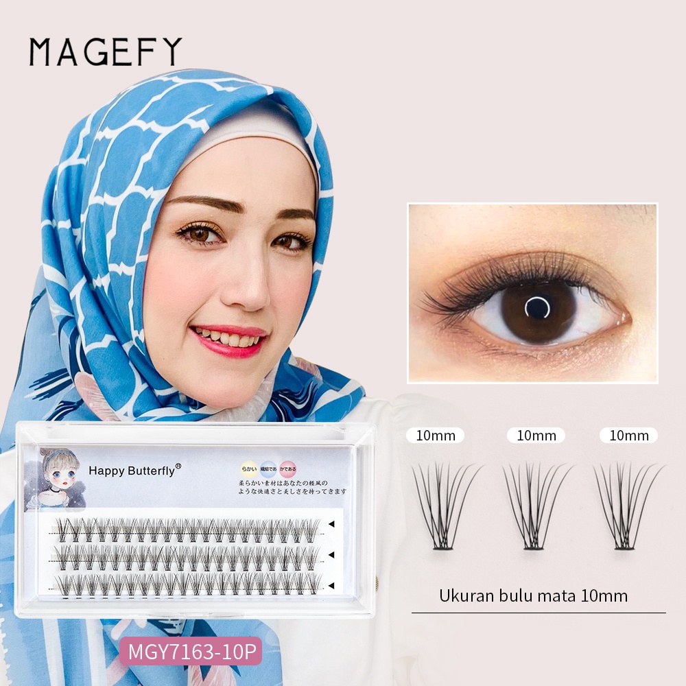 Bulu Mata Tanam Eyelash Extension EXTRA 7163-10P/10mm Kecantikan Set