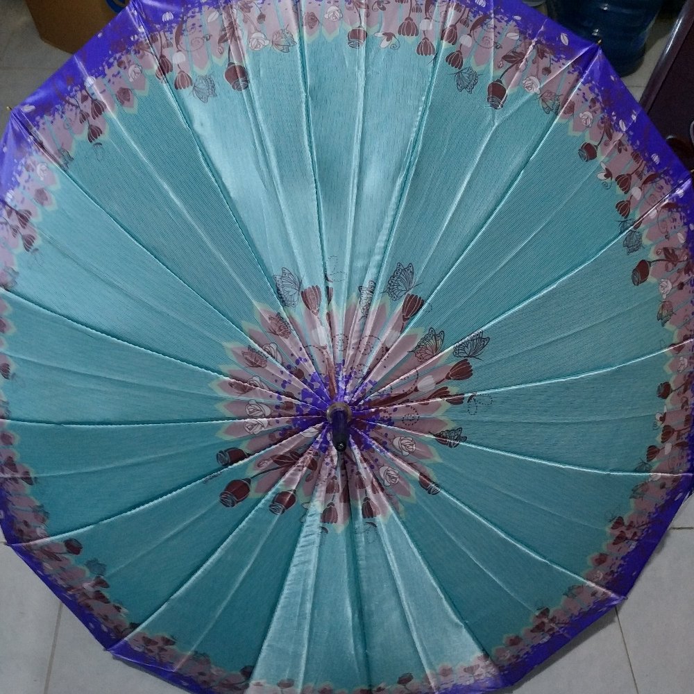 Payung Tongkat Saten Payung Dewasa Payung 16 Jari