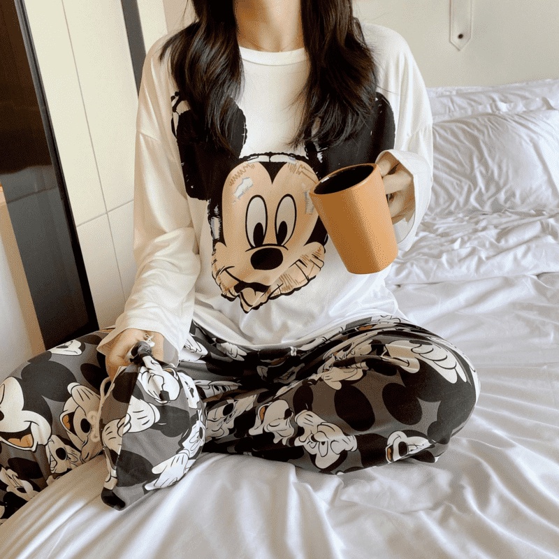 1111 SETELAN SET BAJU KAOS TIDUR PIYAMA GROSIR KEKINIAN PP SPANDEK IMPORT FASHION WANITA KOREA LENGA