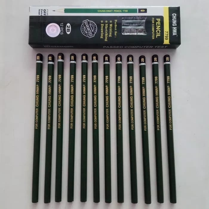 

Pensil Chung hwa 2b 7799 hijau
