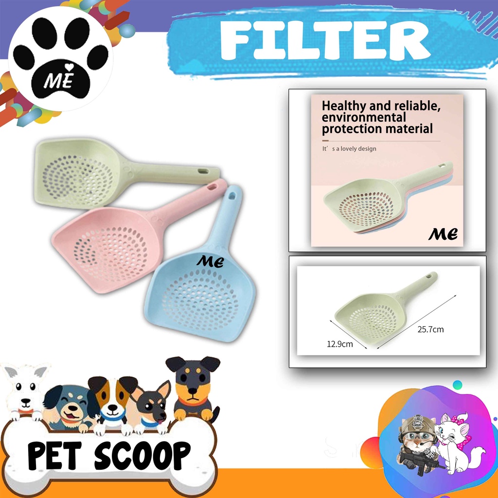 Pet Scoop &quot;FILTER&quot; Serokan Pasir Kucing