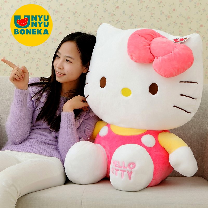 Boneka Hello Kitty Big  besar 70CM import giant hello kitty overall