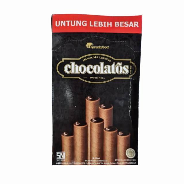 

Gery Chocolatos Dark / Cheese Wafer Roll isi 20 pcs