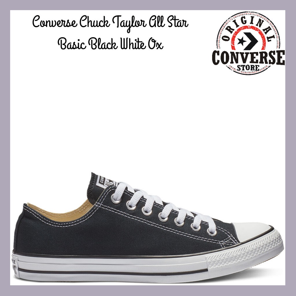 ORIGINAL CONVERSE CHUCK TAYLOR ALLSTAR BASIC BLACK WHITE Hi M9166C UNISEX