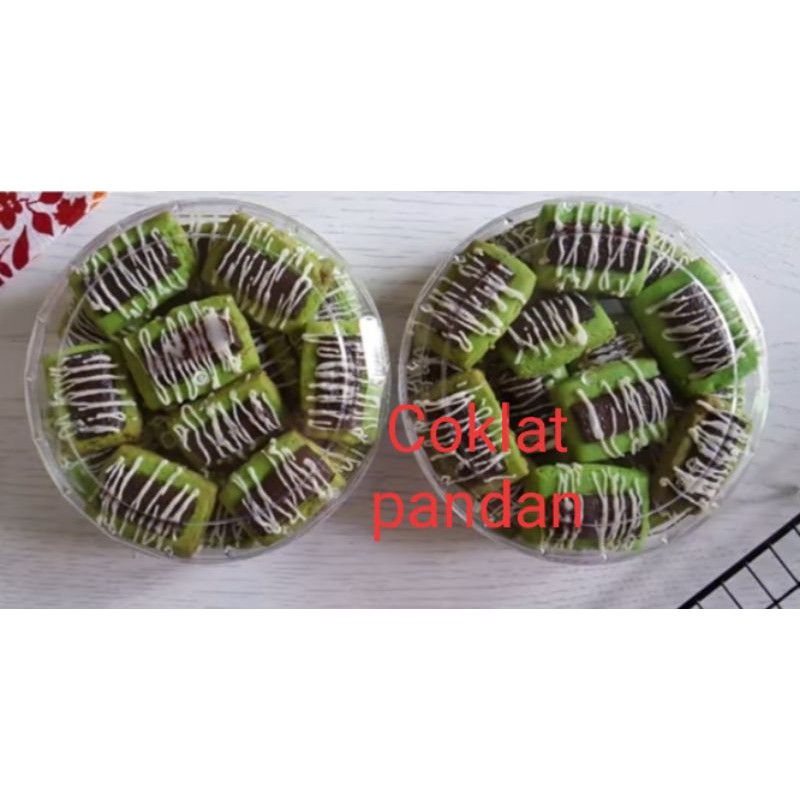 

kue kering coklat pandan