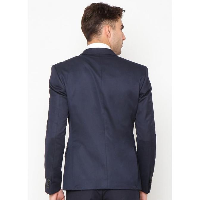 Jobb Cromwell-T2 Jas Pria Slim Fit Biru