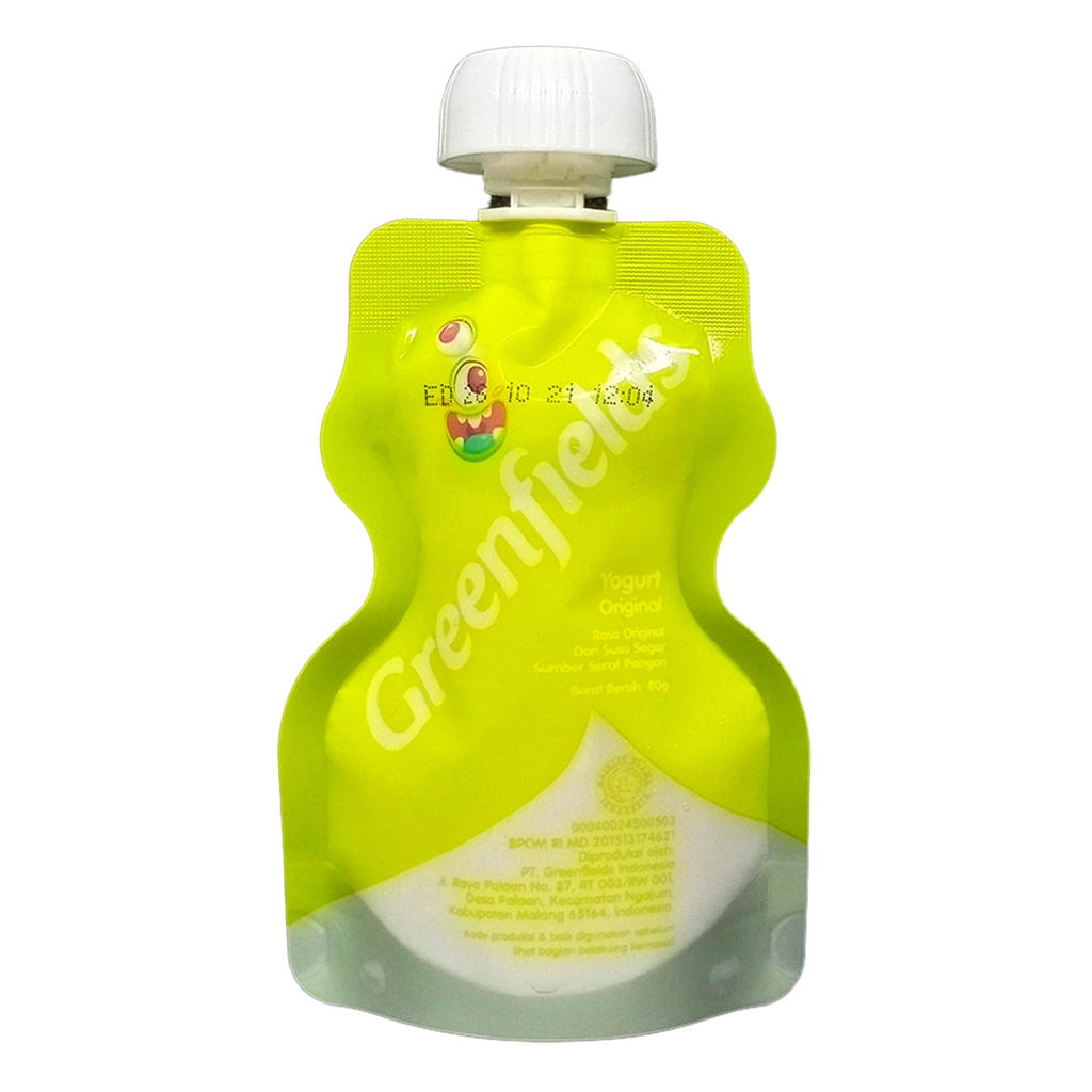 Greenfields Yogurt Squeeze Pouch Original 80gr