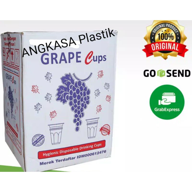 gelas plastik ANGGUR 220mil grape cup kopi