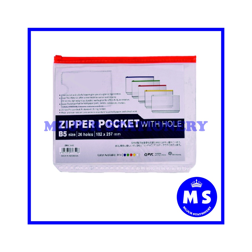 

ZIPPER POCKET B5 INTER X FOLDER