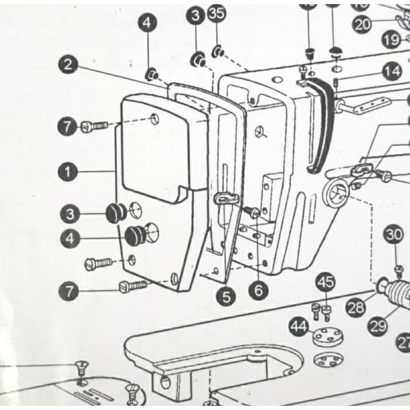 Kaca Miyak Mesin Jahit Typical Mesin Jahit Highspeed/Kaca Oil