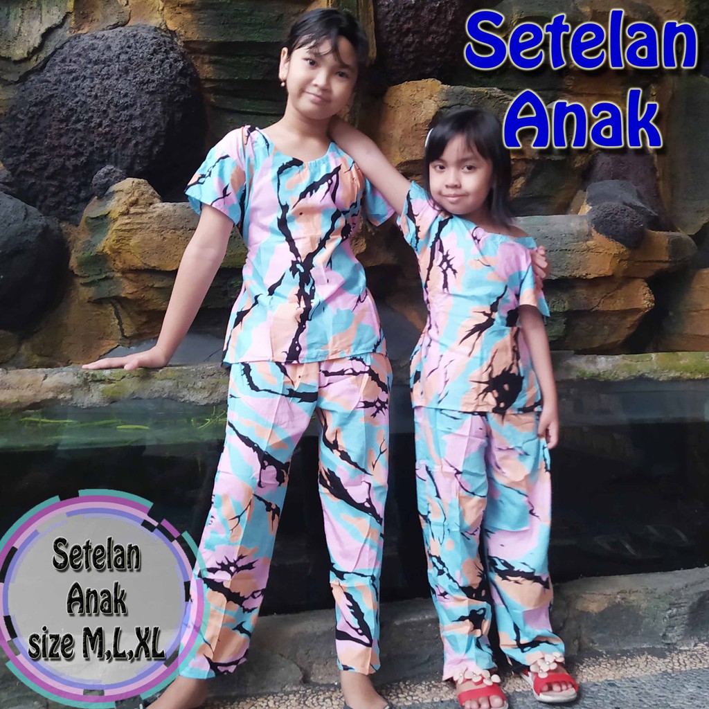 SETELAN PANJANG ANAK/BABYDOL BALI/BAJU TIDUR (pilih motif)