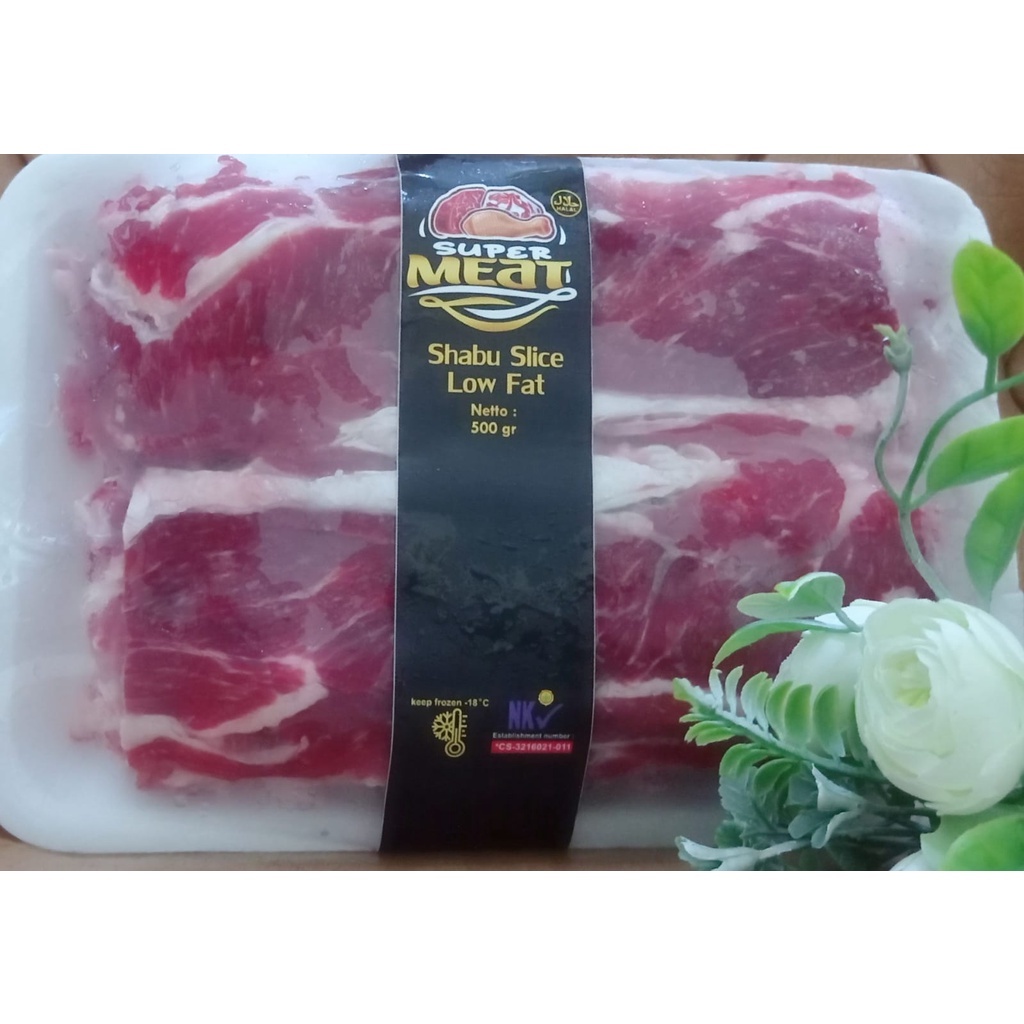 

DAGING SAPI SLICE/SUKI LOW FAT IMPOR /YOSHINOYA