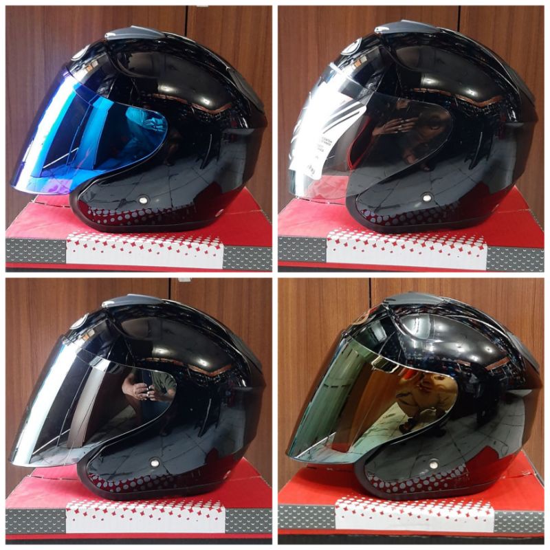 HELM DYR HITAM REPLIKA KYT KYOTO HITAM PAKET GANTENG