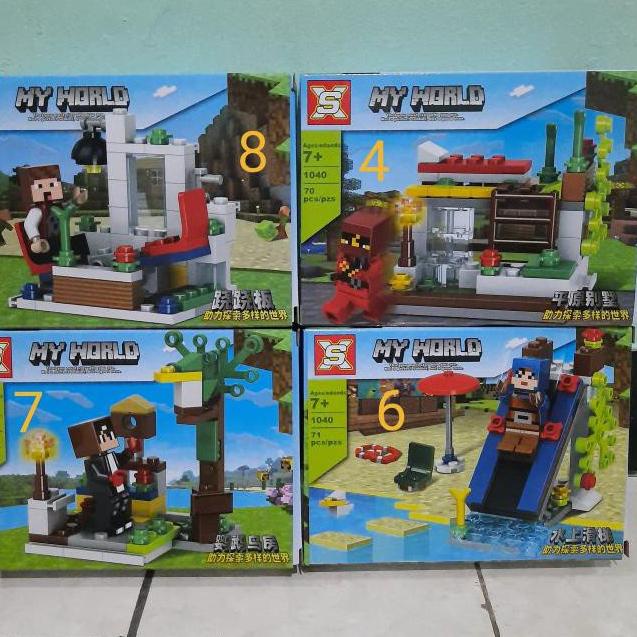 Promo Hari ini?? Lego Mine Mini Craft Minecraft Minicraft Rumah Tingkat Best Seller dnqu601