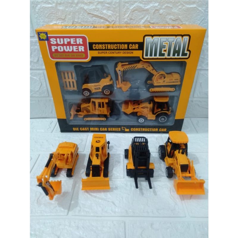 MOBIL CONTRUCTION METAL 4PCS F4