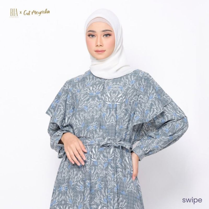 BIA X Cut Meyriska - Palmira Gray Dress - Edisi Istanbul size L