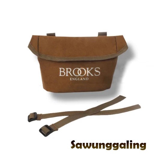 Aksesoris Sepeda - Tas Handlebar Stang Sadle Sadel Sepeda Lipat Brooks - Kulit Sintetis