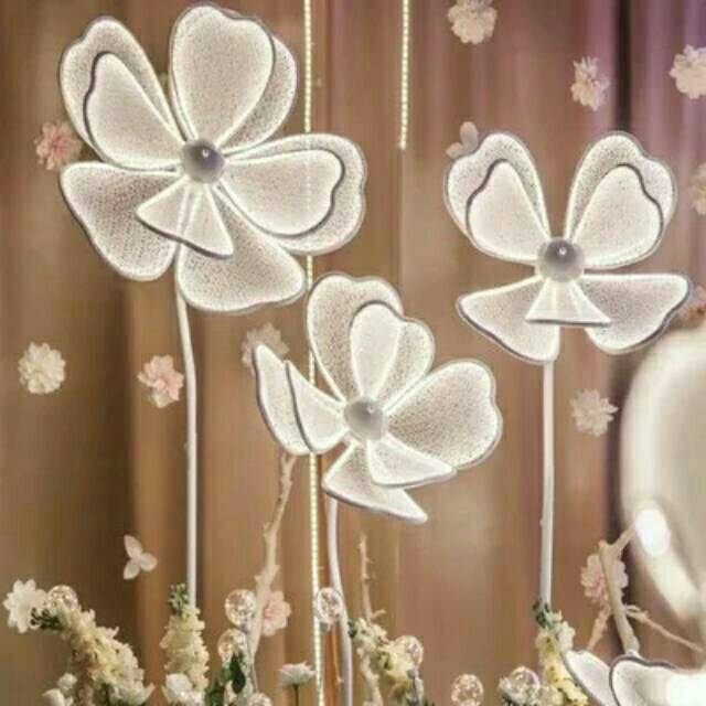 Standing lampu kelopak bunga/ lampu bunga
