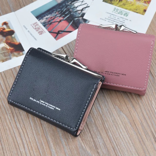 dompet wanita Fashion  Dompet wanita import mini BS24 dompet lipat dompet koin dompet