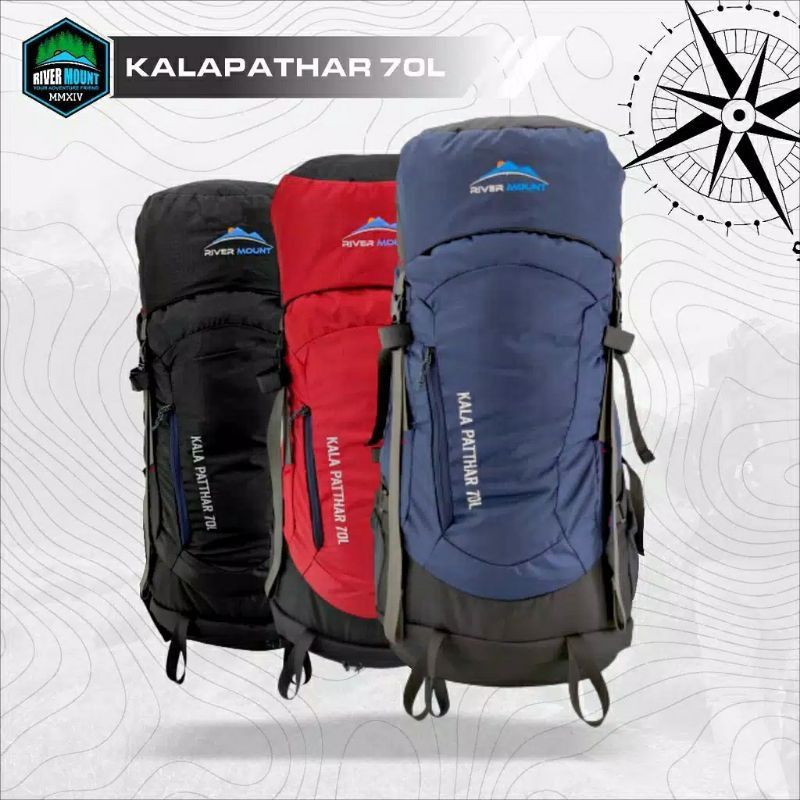 *MURAH* Carrier Rivermount Kalapathar 70L FREE Cover Bag 80L