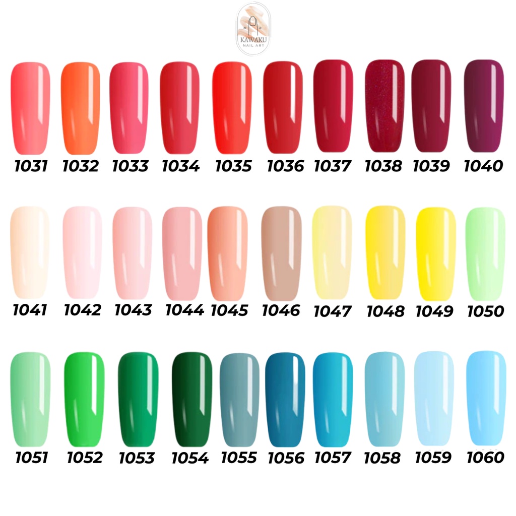 VENALISA Color Coat Nail Polish Soak Off UV LED / Kutek Gel / Cat kuku No 1031-1060