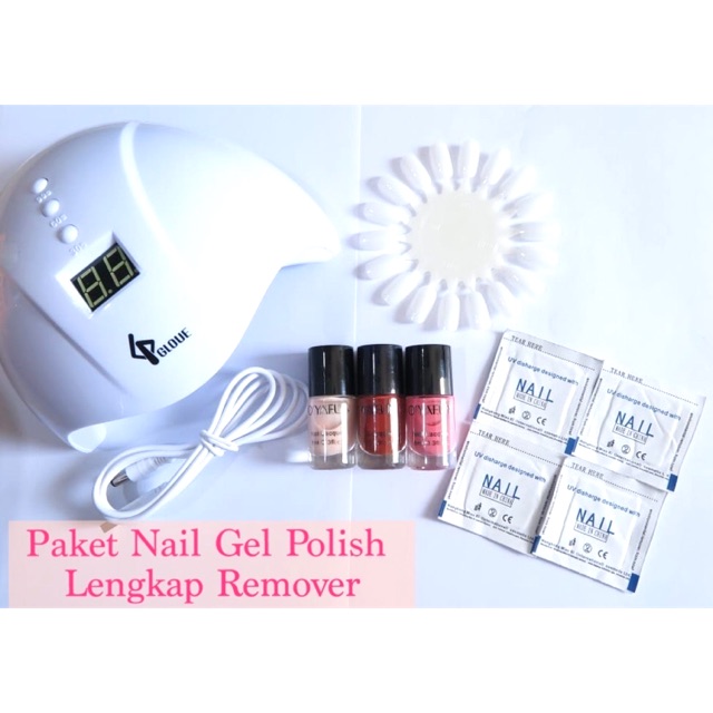 PAKET NAIL GEL POLISH / PAKET KUTEK KUKU