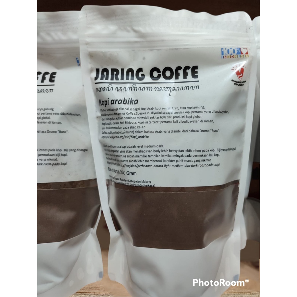 

Kopi Jaring Arabika Arabica Malang