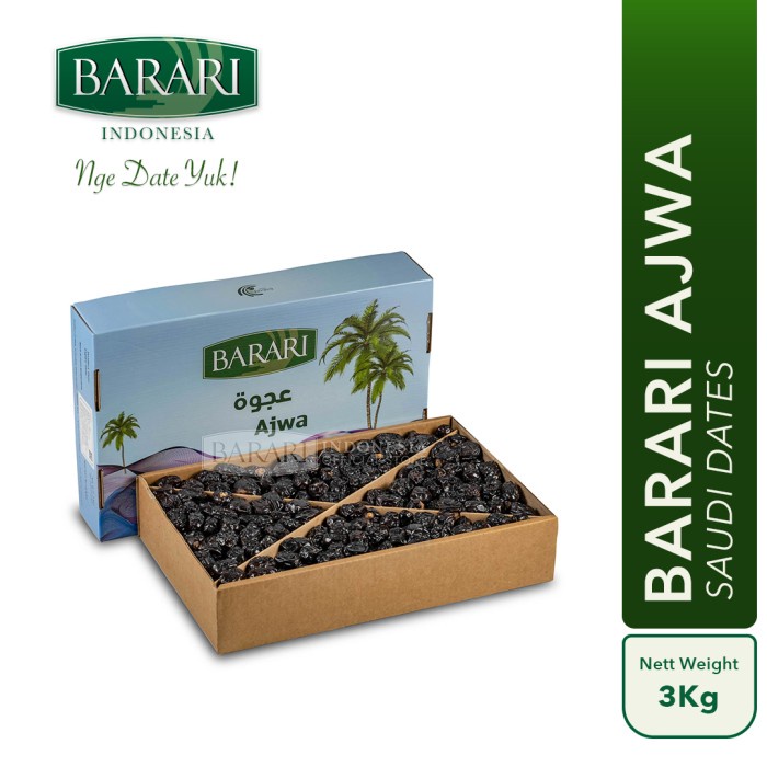 

Kurma Barari Ajwa 3Kg Saudi Arabia