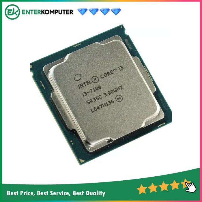 Processor Intel Core i3-7100 - Tray Socket LGA 1151