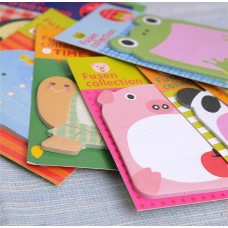 

Sticky Notes Lucu Memo Karakter Motif Animal Tempelan Pengingat Catatan