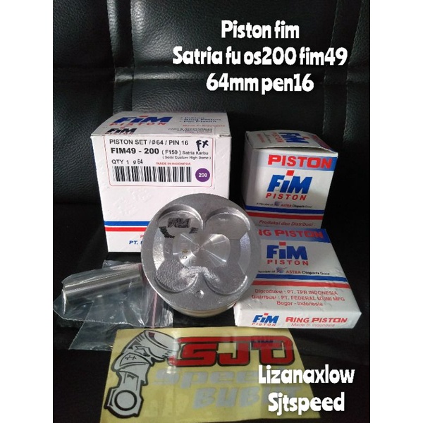 piston fim satria fu os 200 64 mm pen16 dome fim49-2