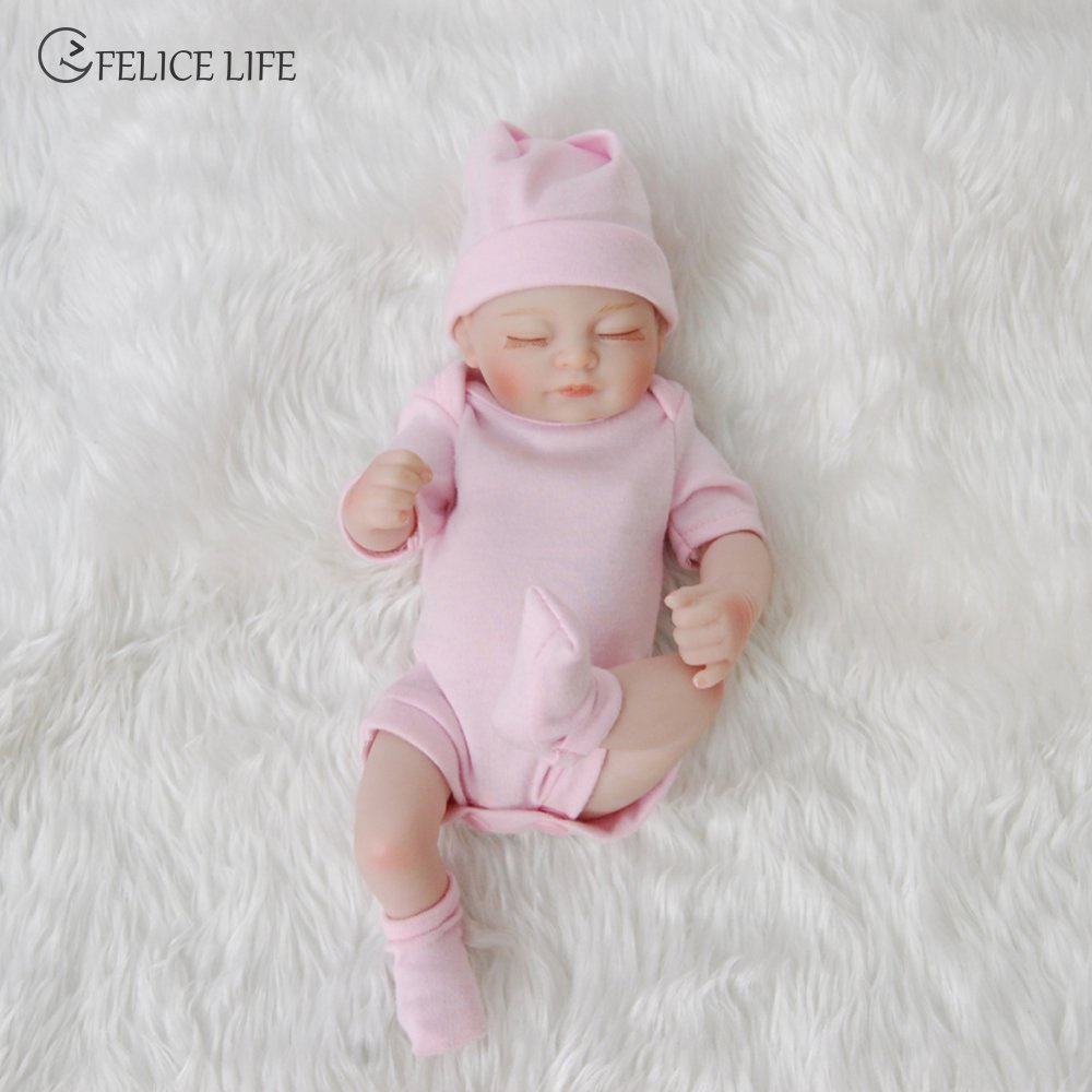 Mainan Boneka Bayi Perempuan Reborn Realistis Bahan Vinyl Lembut Untuk Anak Perempuan 3 Tahun