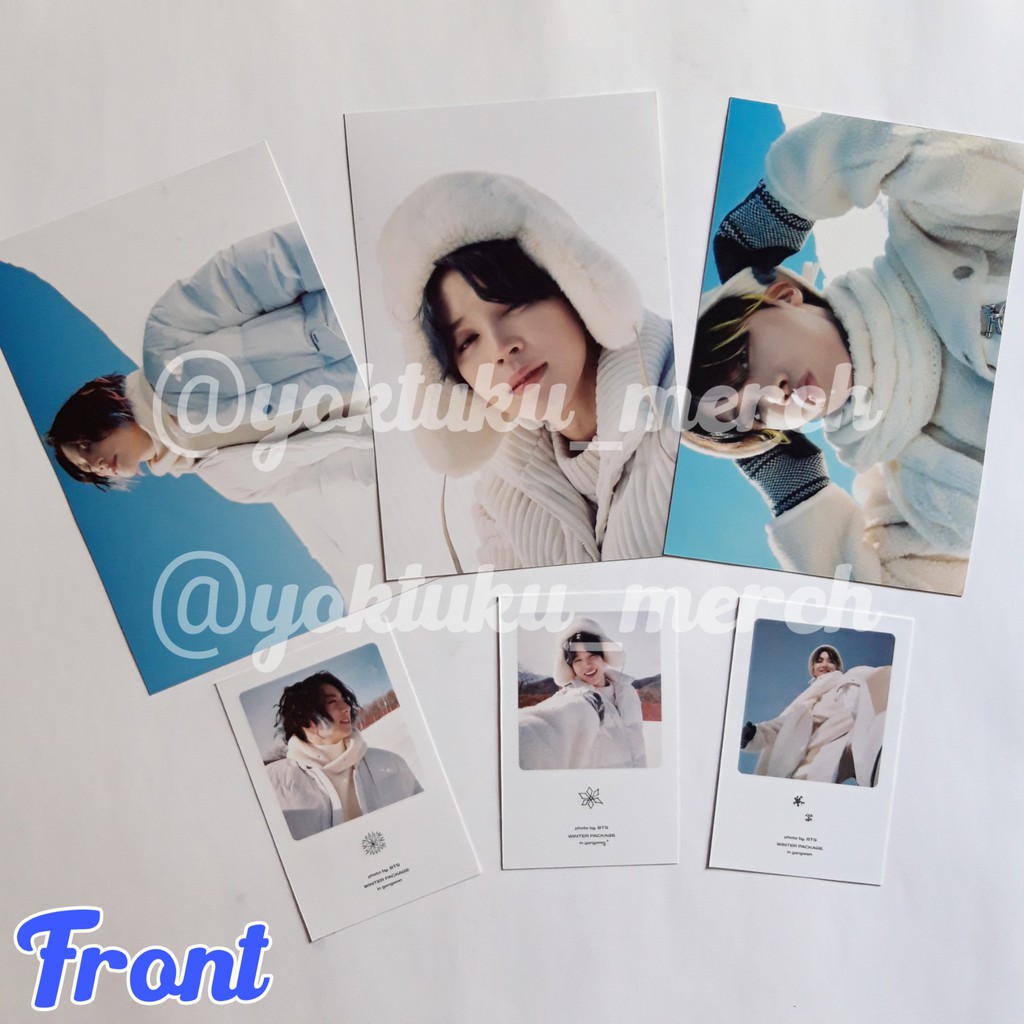READY STOCK Sharing Winter Package BTS 2021 photocard 4x6 cut film photo jungkook, v, jhope, rm, jin
