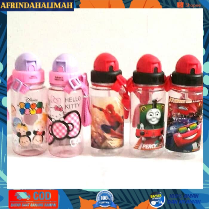 

[TERBARU] Botol Minum Minuman Bekal Anak 400ml Perlengkapan Sekolah - hello kity